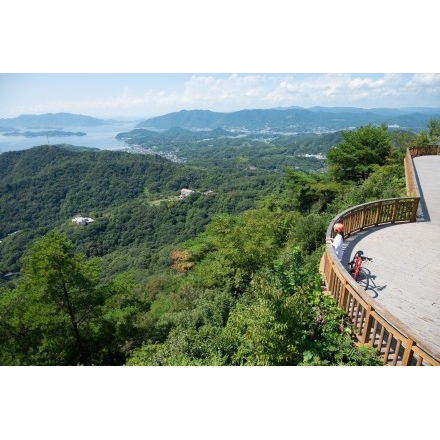 しまなみ海道サイクリング（高見山展望台）
