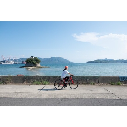 浦崎町のサイクリング