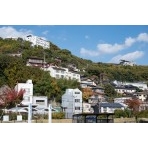 尾道駅北側の街並み