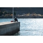 冬の朝の尾道水道