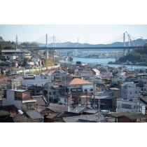 大山寺付近から眺める冬の街並み