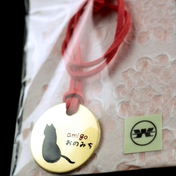 真鍮エッチング バッグチャーム（ねこ）