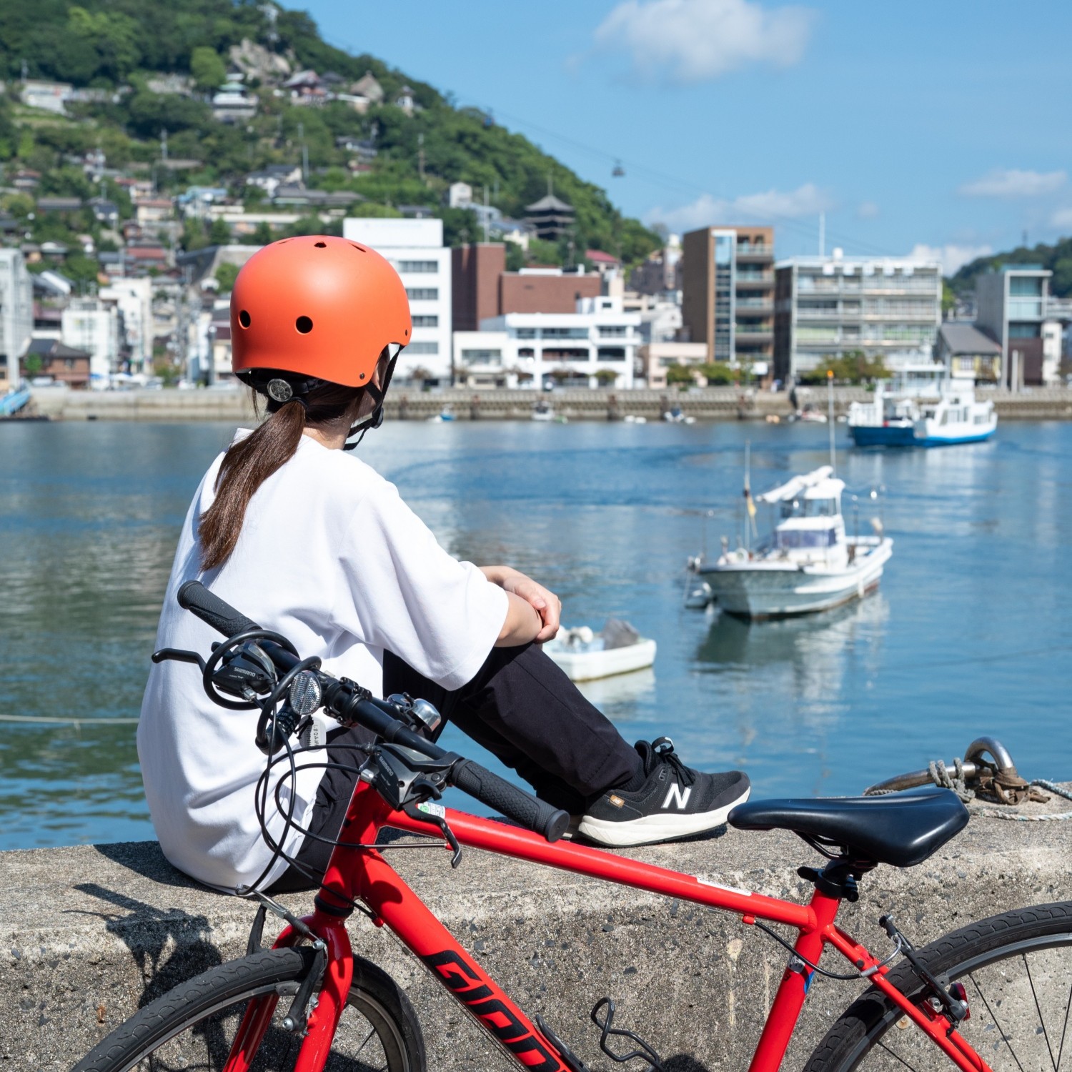 【初心者～中級者向け】クルージング＆しまなみサイクリングコース〔生口島・因島・向島〕（約30㎞）