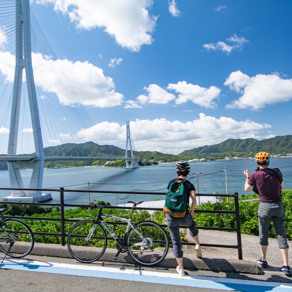 【車の方向け】しまなみ はじめの一歩！多々羅大橋往復サイクリングコース〔生口島・大三島〕（約12キロ）
