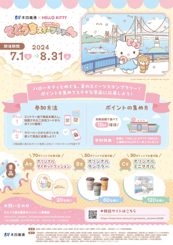 本四高速×HELLO KITTY せとうちスイーツラリー