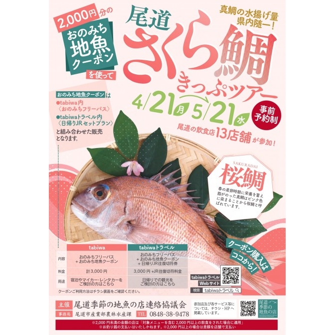 尾道さくら鯛きっぷツアー
