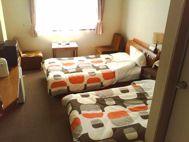 「ツインルーム」
窓からは尾道が一望できます。各種タイプ有。