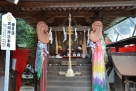大山神社の境内にある耳明（みみご）神社は日本でも珍しい「耳」をお祭りしています