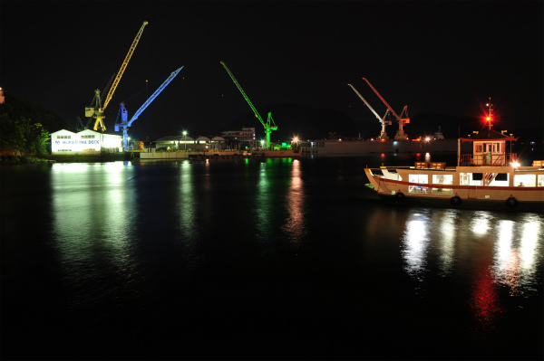 クレーンライトアップ