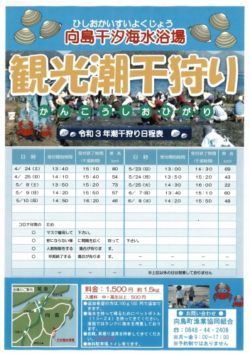 【中止】干汐海水浴場潮干狩り