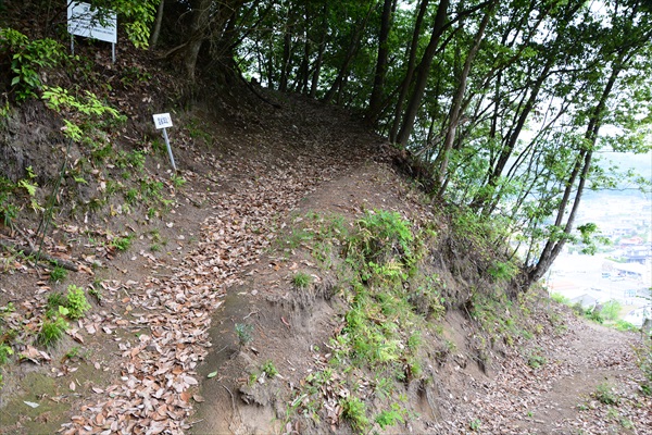 城址へ続く道