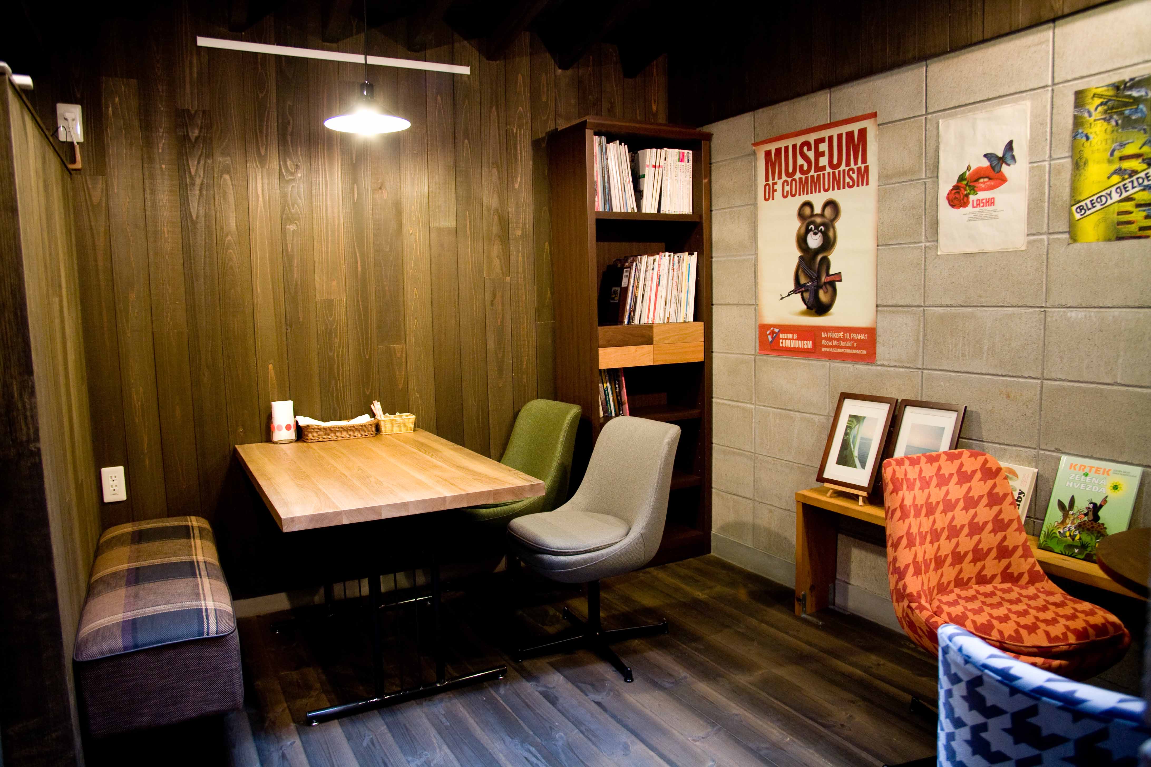 店内奥にあるくつろぎスペース