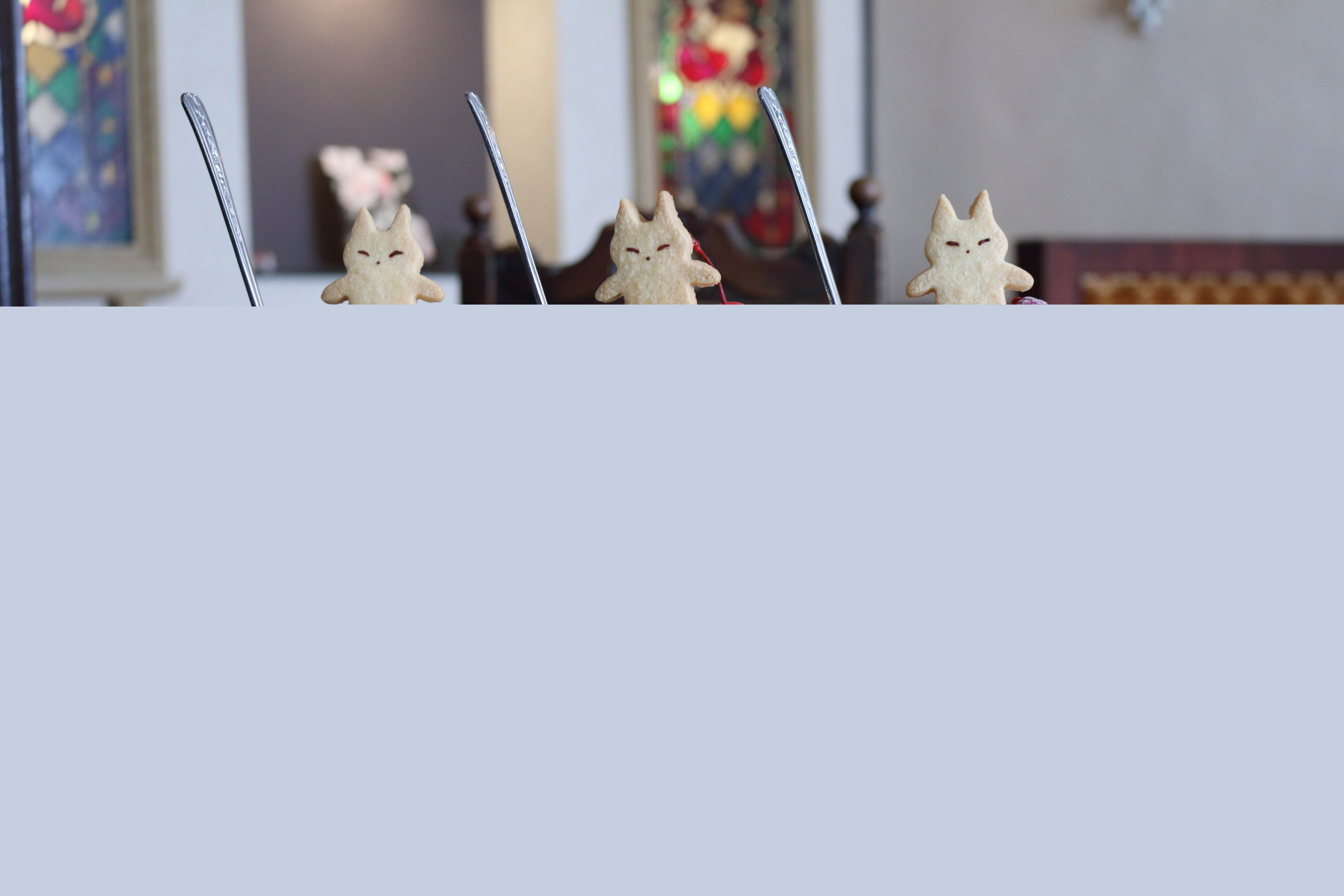 クリームソーダ3種（クッキーのせ）