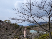 今朝の千光寺公園です　肌寒い朝を迎えました